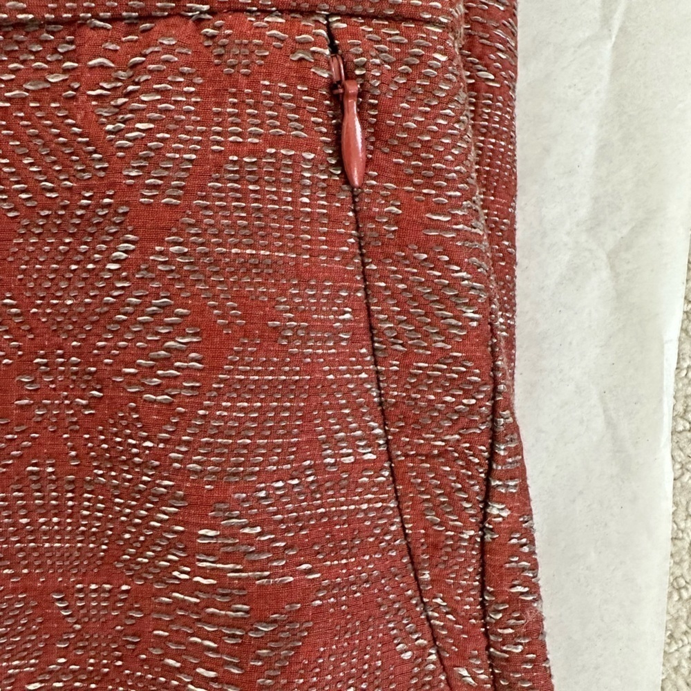 Worth New York Rust Tapestry Print Pants, zippered pockets, Fully Lined, Size 6 - Picture 2 of 14
